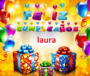 Feliz cumpleaños laura