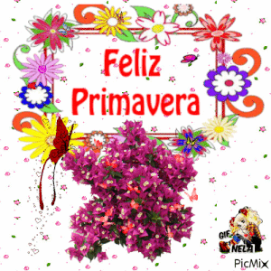 Feliz primavera gif