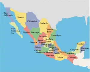 Imágenes del mapa de la república mexicana