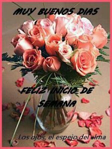 Bonito Inicio De Semana Mi Amor