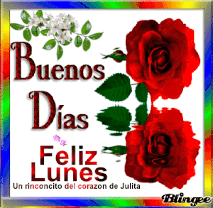 Buenos días feliz lunes con flores para WhatsApp gratis para celular