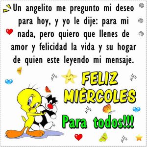 Buenos Dias Hoy Es Miercoles