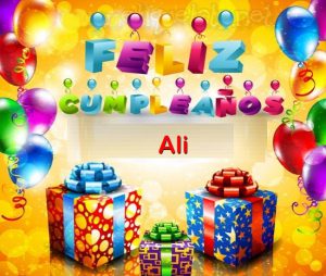Feliz Cumpleaños Ali