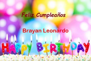 Feliz Cumpleaños Brayan Leonardo