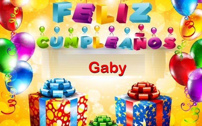 Feliz Cumpleaños Gaby – Imágenes de bonitas para descargar gratis