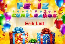 Photo of Feliz Cumpleaños Erik List