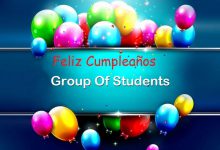 Photo of Feliz Cumpleaños Group Of Students