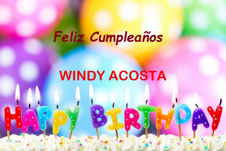 Feliz Cumpleaños WINDY ACOSTA