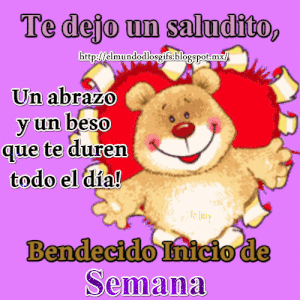 Feliz inicio de semana cristianas