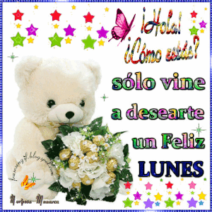 Feliz lunes y bendecido inicio de semana