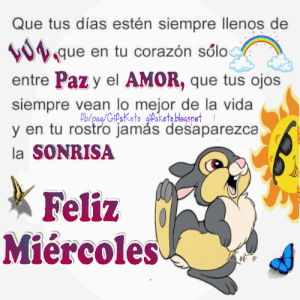 Feliz miércoles amiga para WhatsApp gratis gif animadas