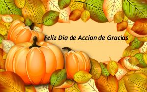 Feliz dia de accion de gracias para mi familia