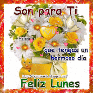 Mensajes de buenos días feliz lunes con flores para celular