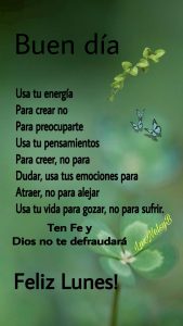 Mensajes De Muy Buenos Dias Feliz Lunes para celular