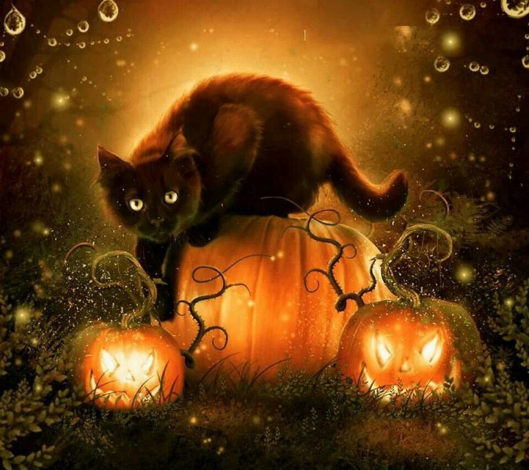 dibujos de casas embrujadas de halloween para celular