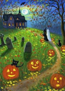 imagen halloween para colorear para celular