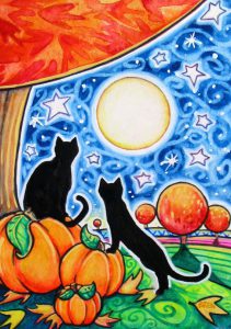 imagenes de calabazas de halloween para dibujar para celular