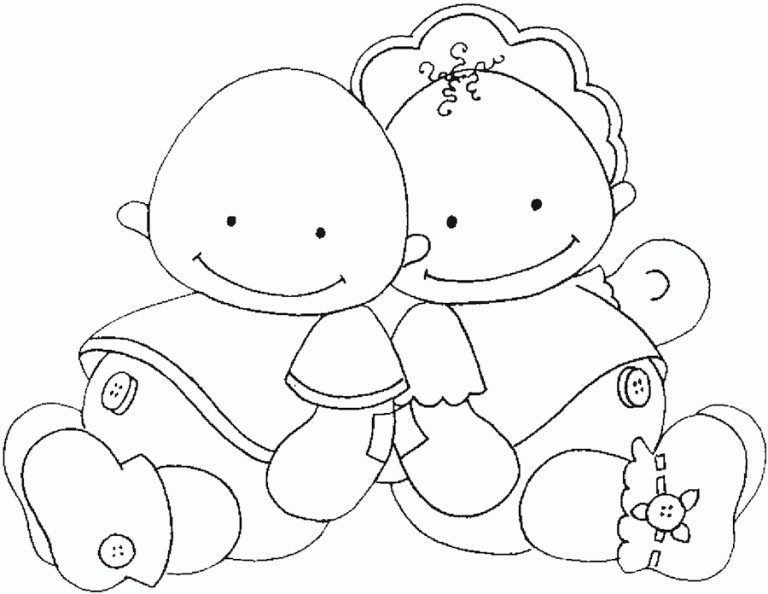 dibujos para colorear bebes llorones