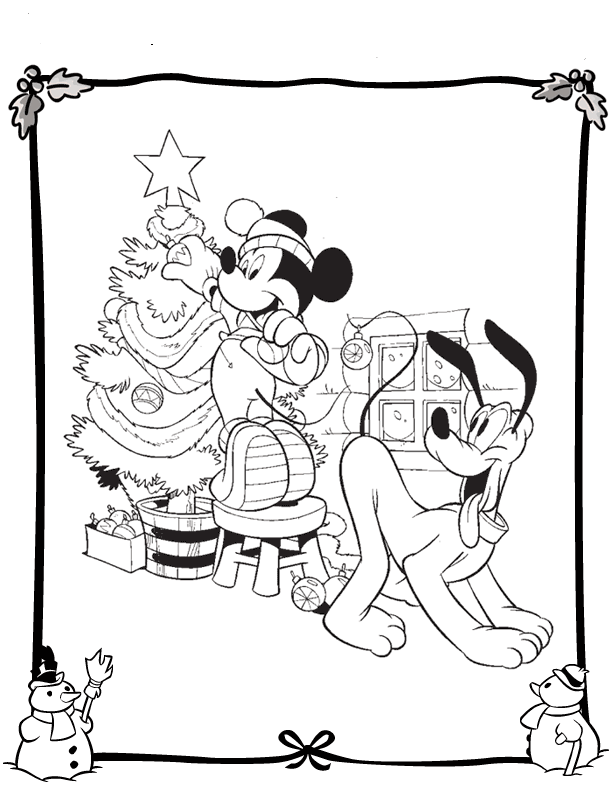 Dibujos Para Colorear Arbol De Navidad Mikey Pluto - Dibujos Para Colorear Arbol De Navidad , Mikey Pluto