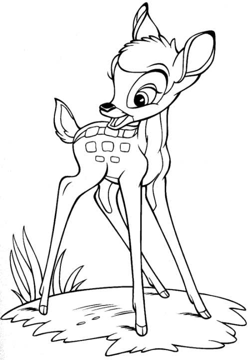 Dibujos Para Colorear Bambi Solo - Dibujos Para Colorear Bambi Solo
