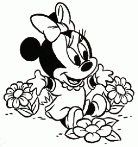 Dibujos para colorear con flores