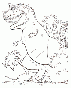 Dibujos para colorear dinosaurio 1