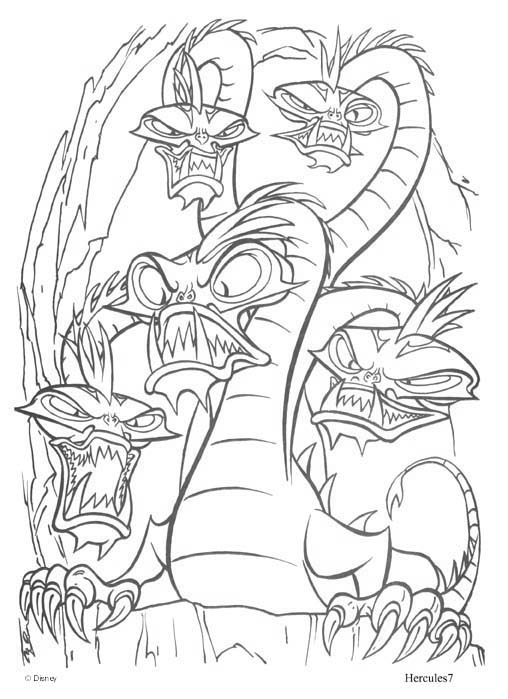 Dibujos Para Colorear Dragon 5 Cabezas - Dibujos Para Colorear Dragon 5 Cabezas