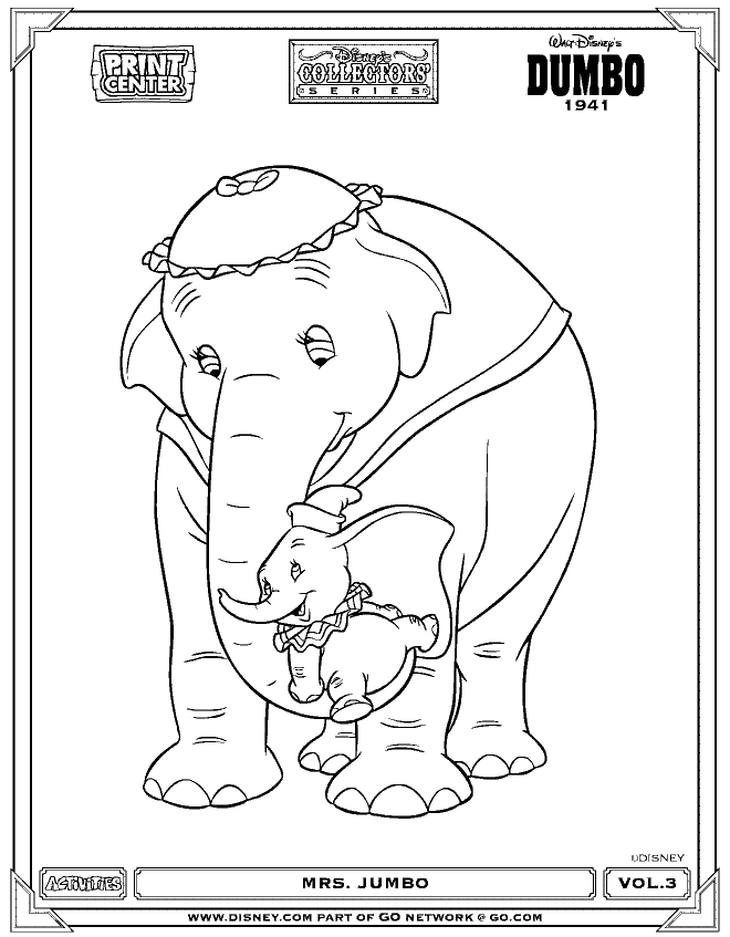 Dibujos Para Colorear Dumbo Co Su Mama - Dibujos Para Colorear Dumbo Co Su Mama