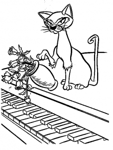 Dibujos Para Colorear Gato Malo