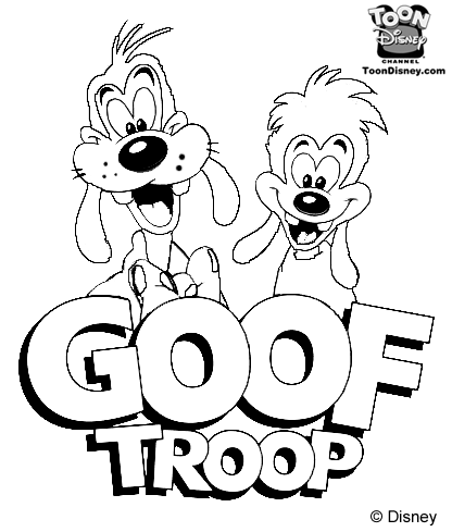 Dibujos Para Colorear Goof Troop 1 - Dibujos Para Colorear Goof Troop 1