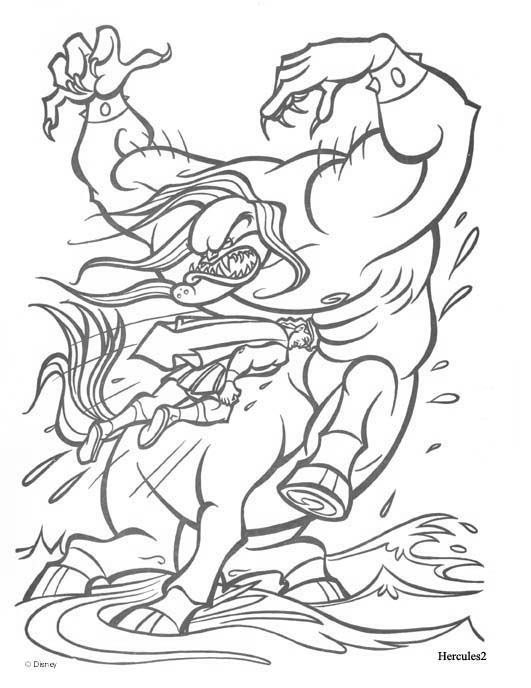 Dibujos Para Colorear Hercules Ataca Ciclope - Dibujos Para Colorear Hercules Ataca Ciclope