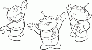 Dibujos para colorear marcianos