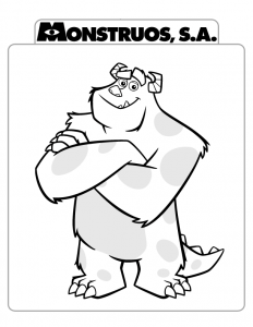 Dibujos Para Colorear Monstruo Cruzado De Brazos