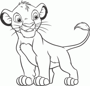 Dibujos para colorear Rey León 1