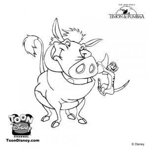 Dibujos Para Colorear Timon Pumba
