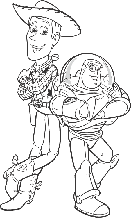 Dibujos Para Colorear Toy Y Astronauta - Dibujos Para Colorear Toy Y Astronauta
