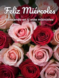 Buen día mi amor feliz miércoles