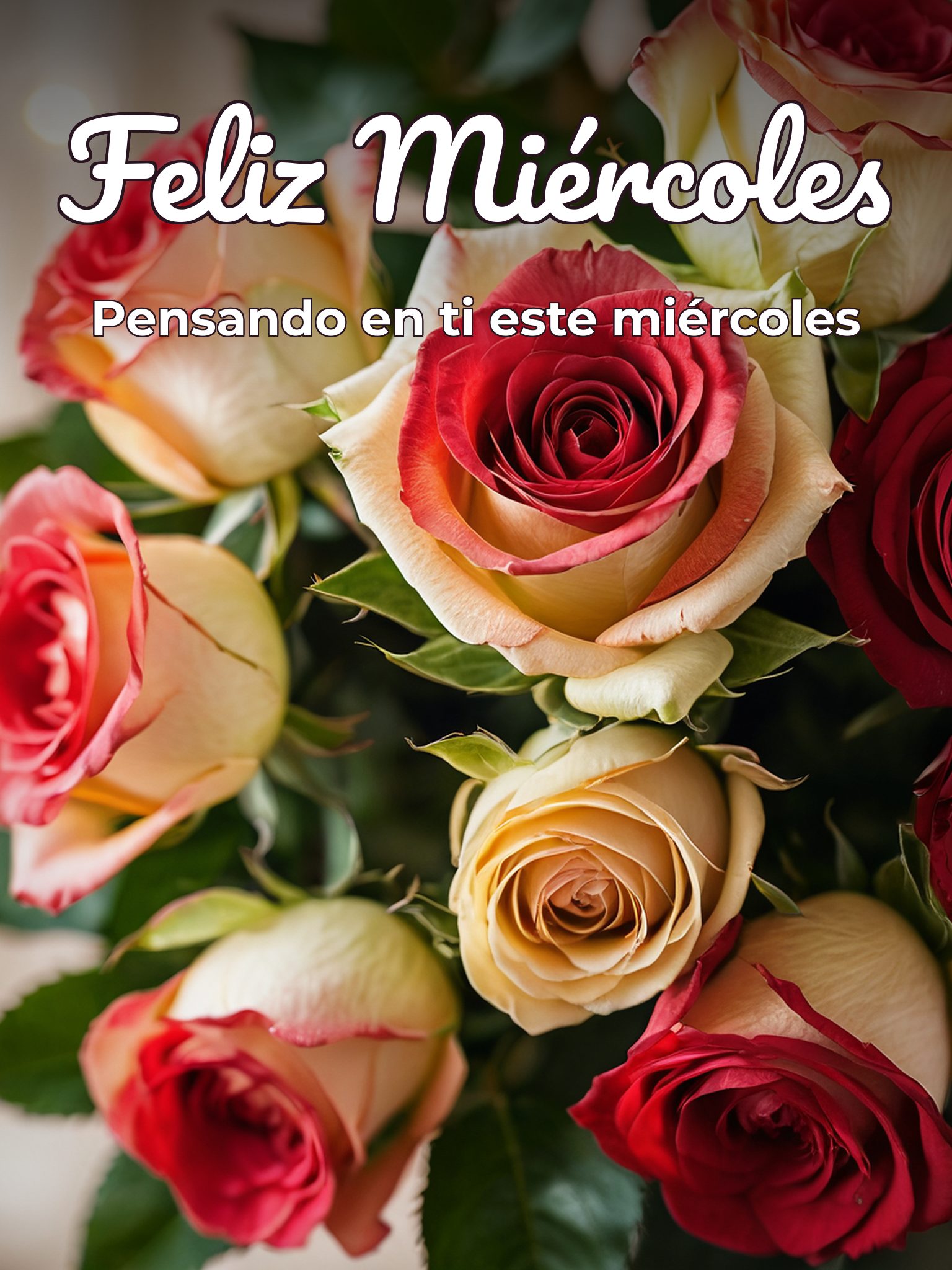 Buen día mi amor feliz miércoles para WhatsApp gratis