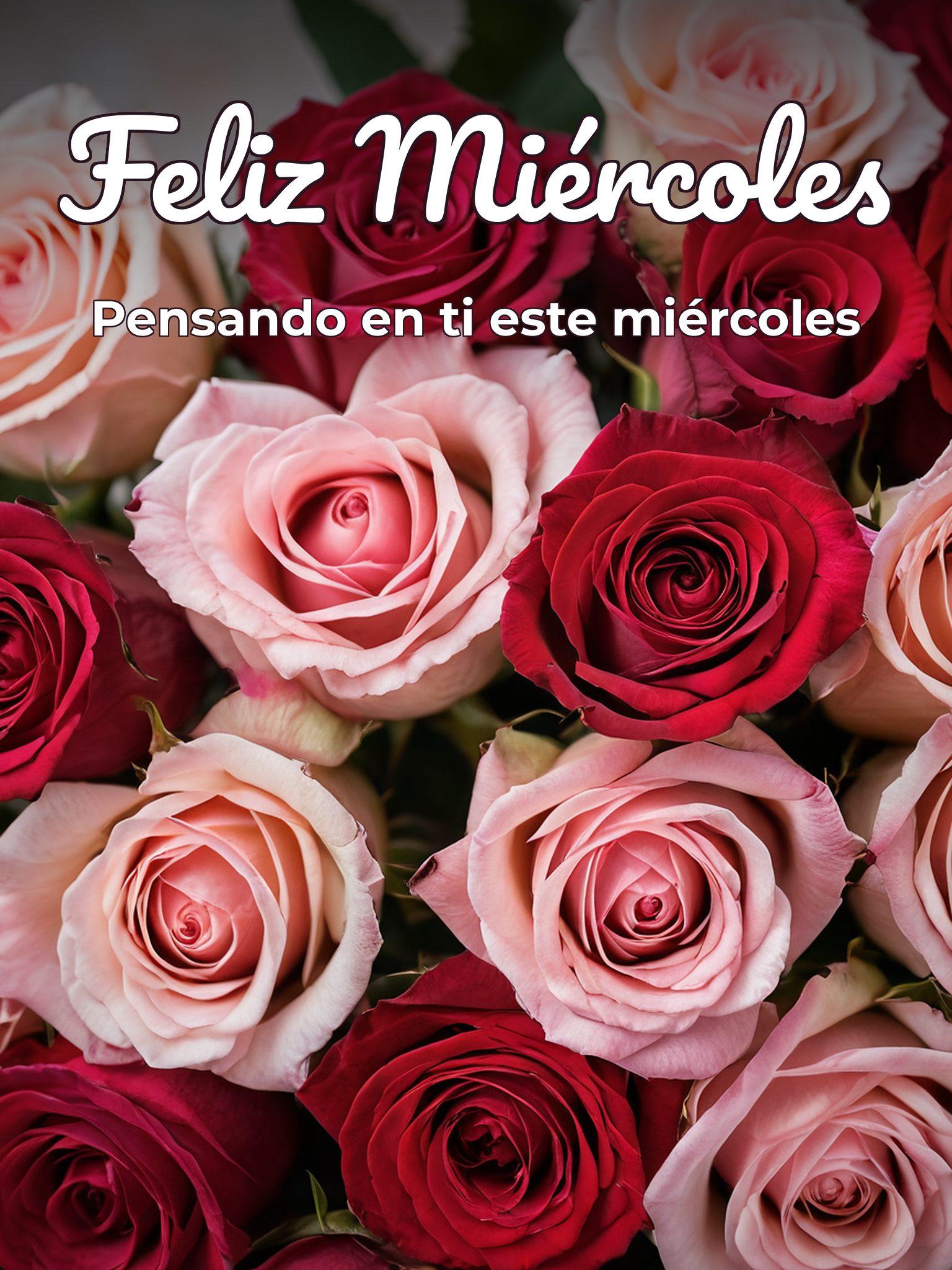 Buen día mi amor feliz miércoles