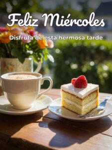 Buenas tardes miércoles para Facebook y WhatsApp