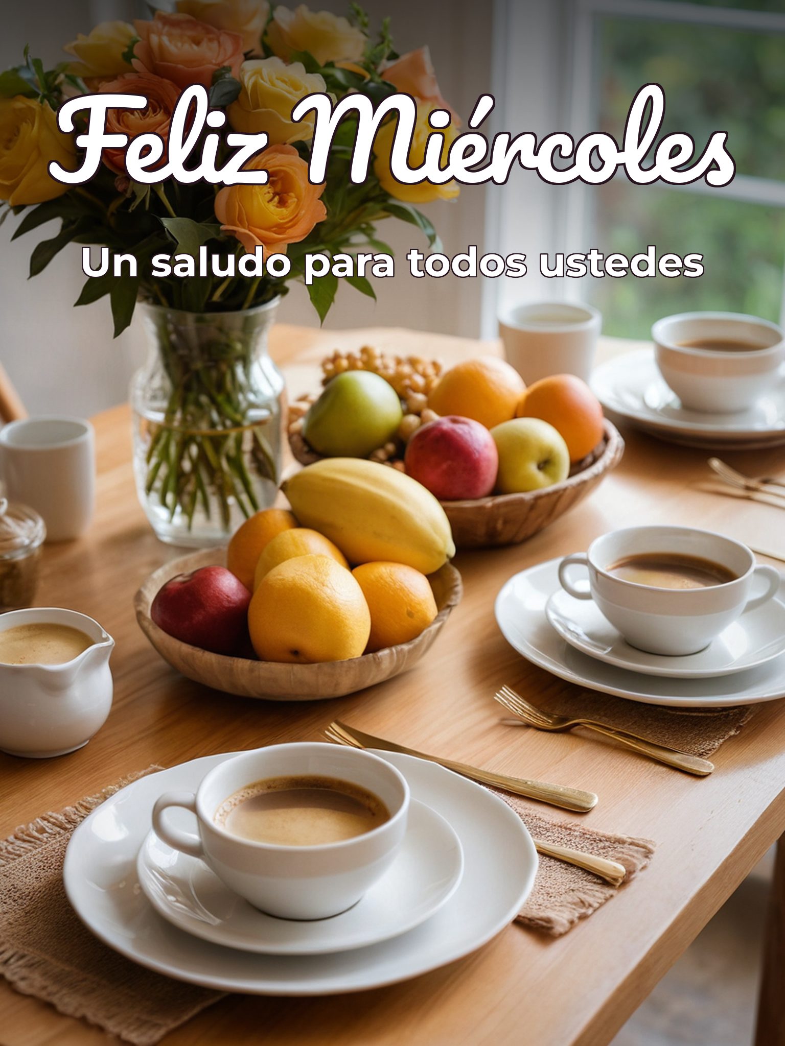 Buenos días amigos feliz miércoles para WhatsApp gratis