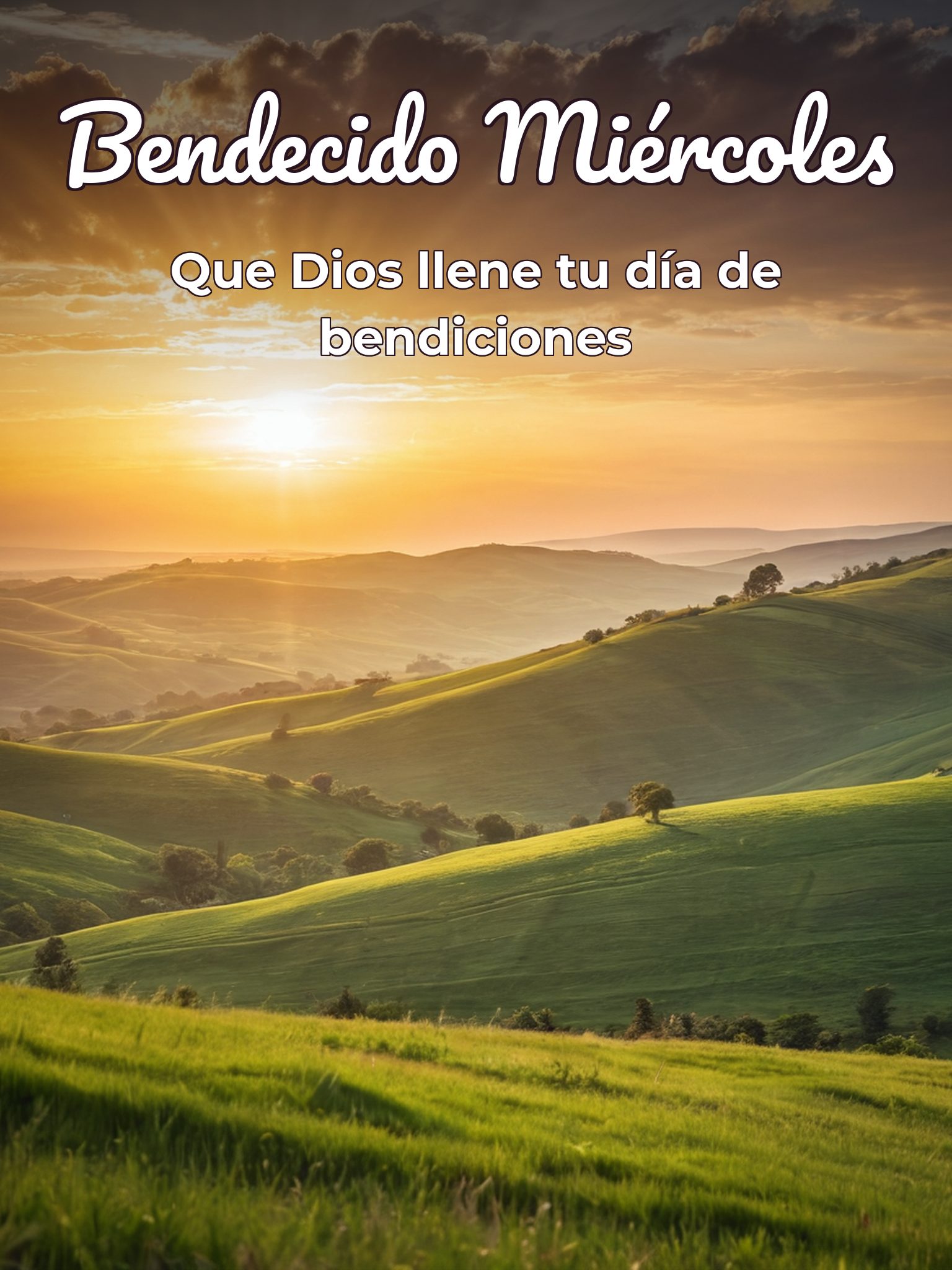 Buenos días feliz miércoles bendiciones para Facebook gratis