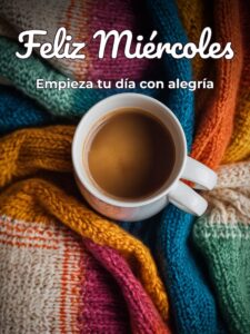 Buenos días feliz miércoles gif con movimiento