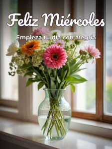 Buenos días feliz miércoles gif con movimiento para descargar gratis