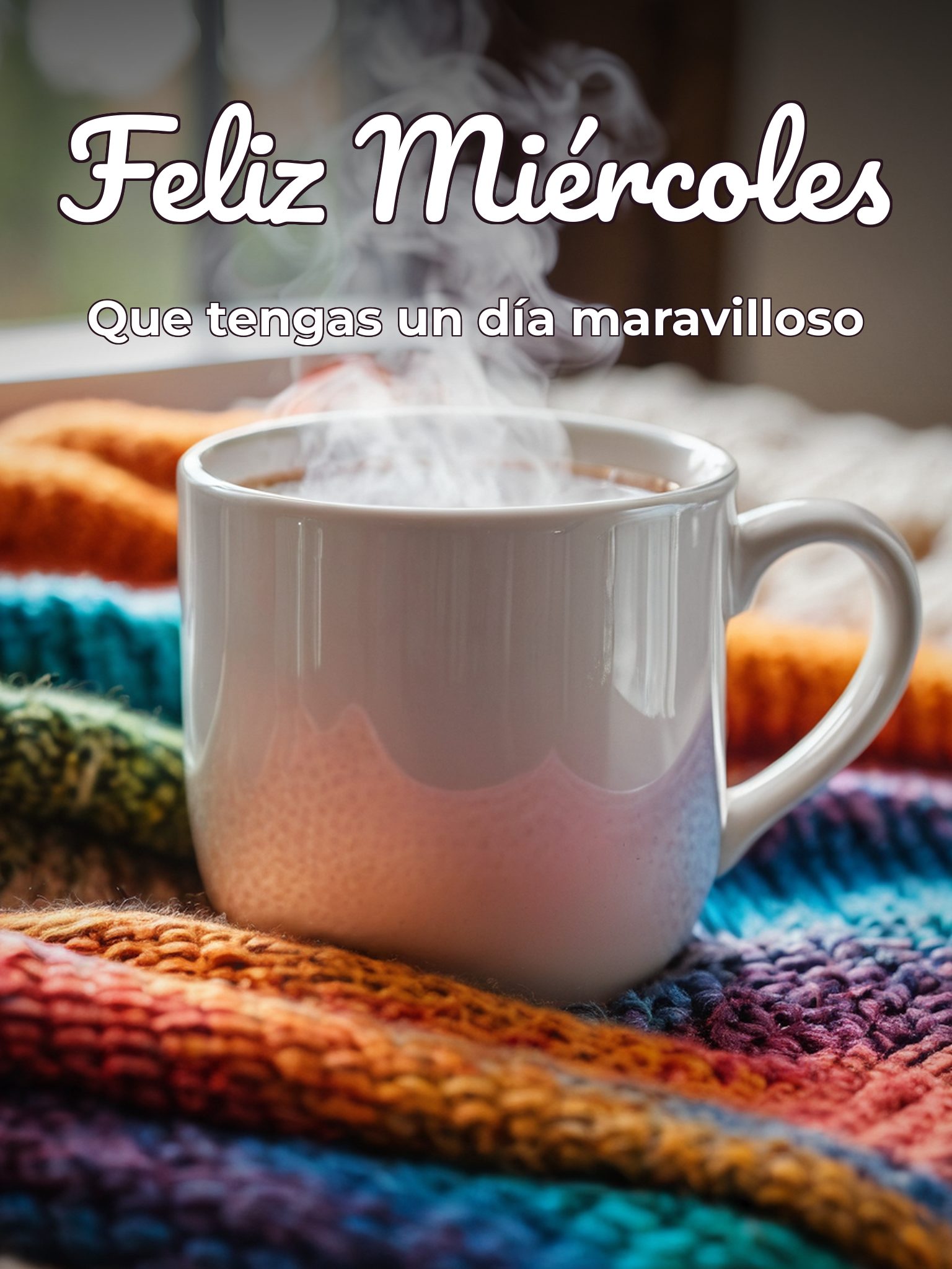 Buenos días feliz miércoles gif con movimiento para Facebook gratis