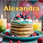 feliz cumpleaños alexandra