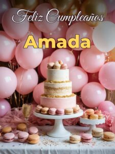 Feliz cumpleaños amada
