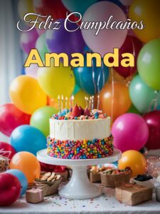 Feliz cumpleaños amanda