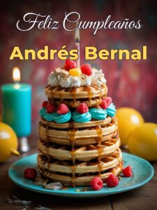 Feliz cumpleaños Andrés bernal
