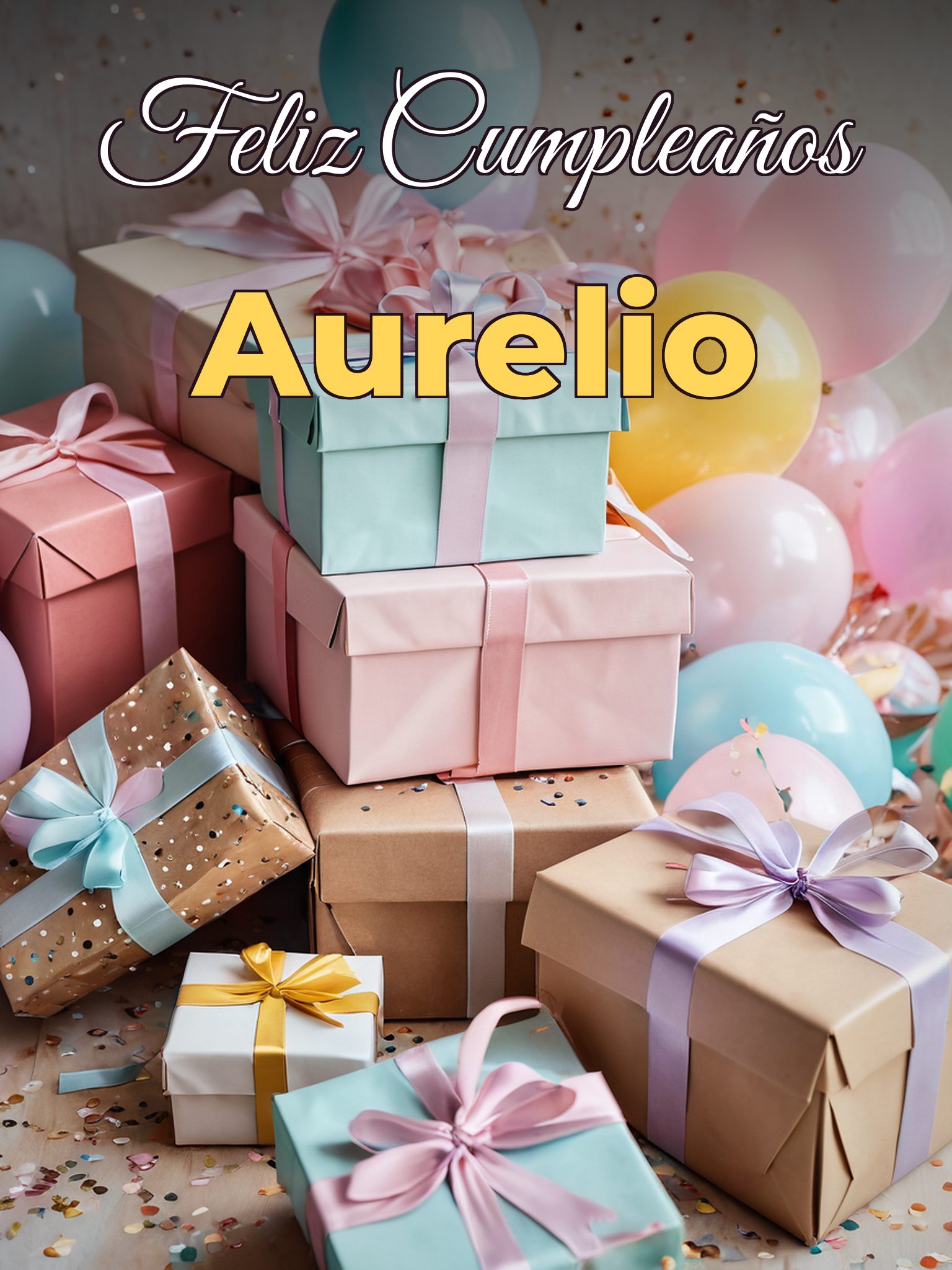 Feliz cumpleaños aurelio